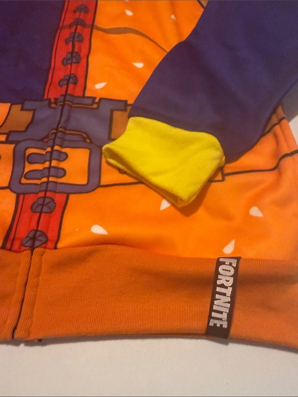 Kids Orange and Blue Costume Hoodie
